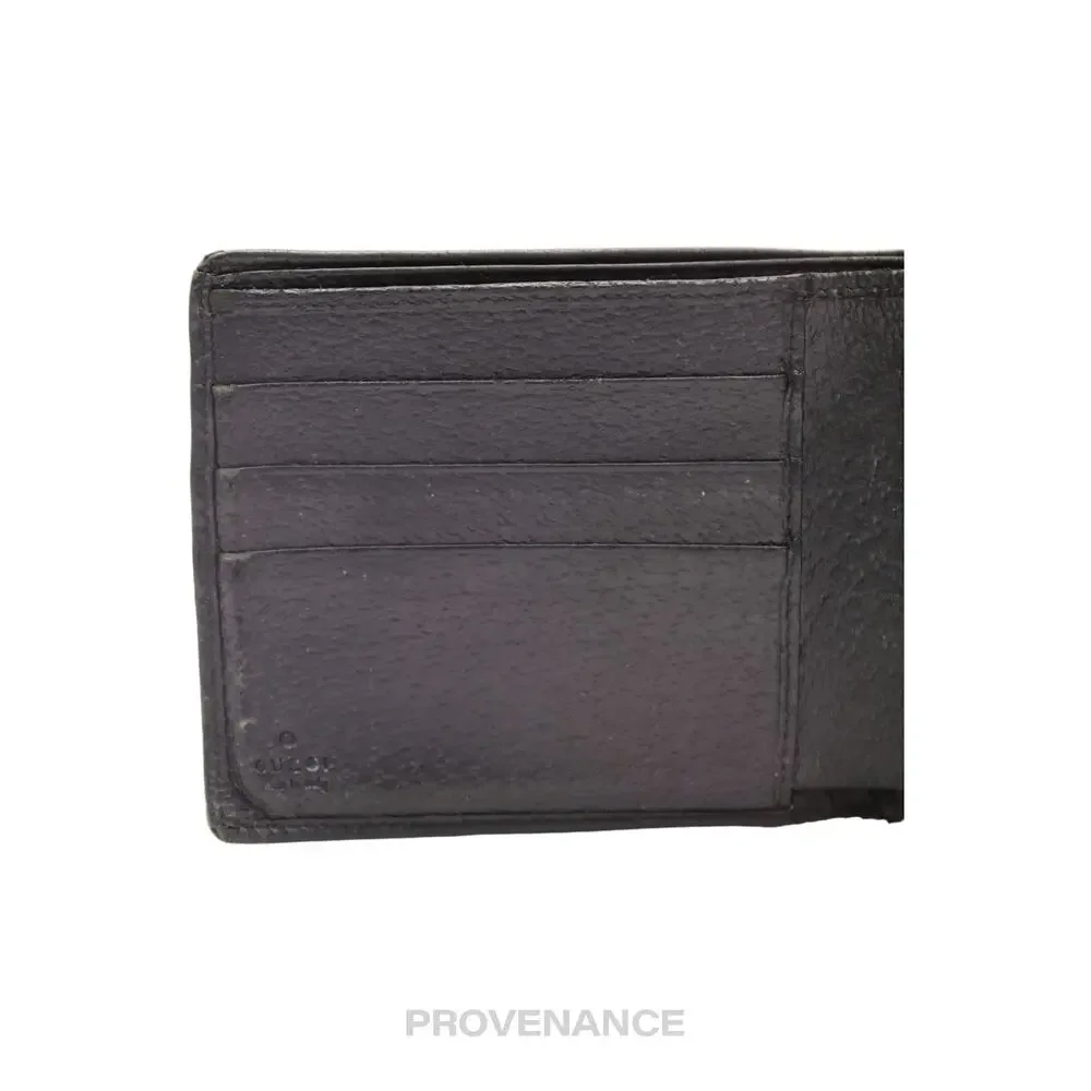 🔴 Gucci GG Bifold Wallet - Black  GG Canvas